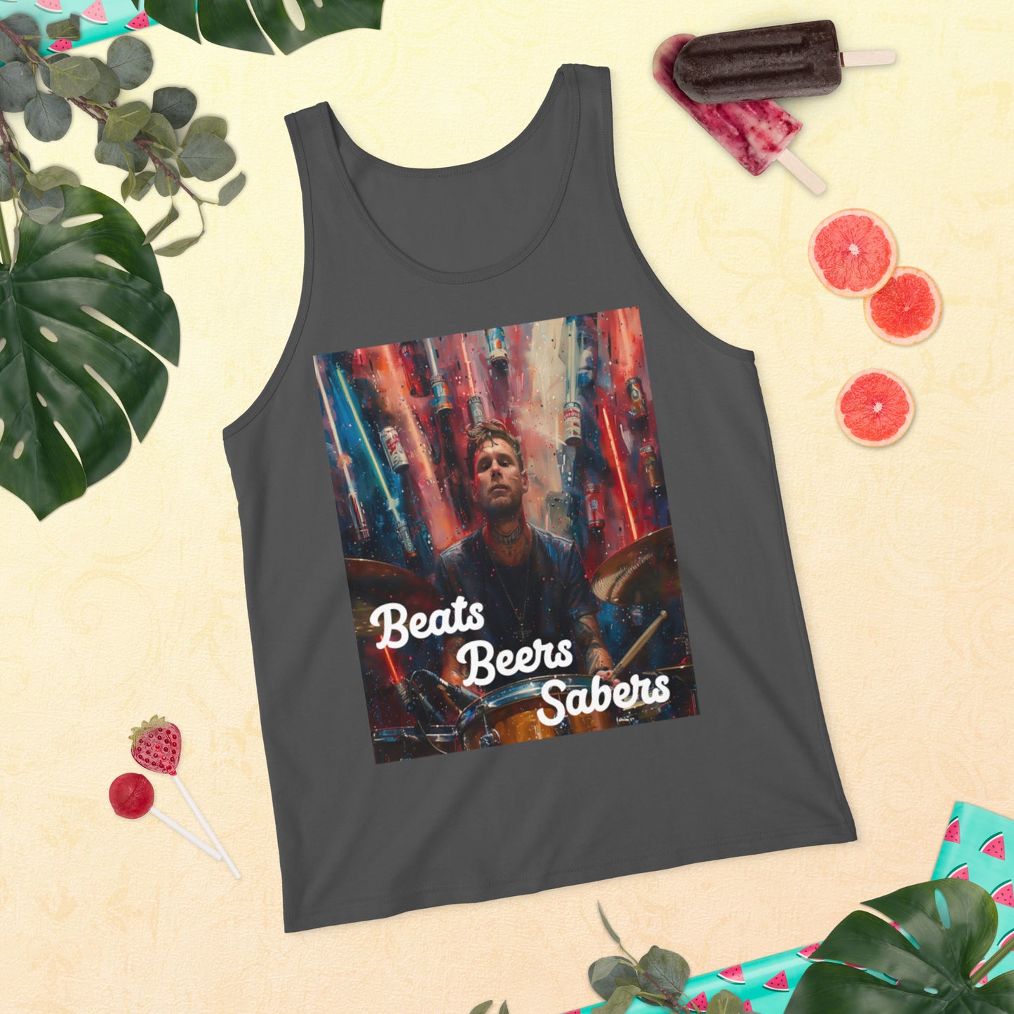 Beats Beers Sabers Tank