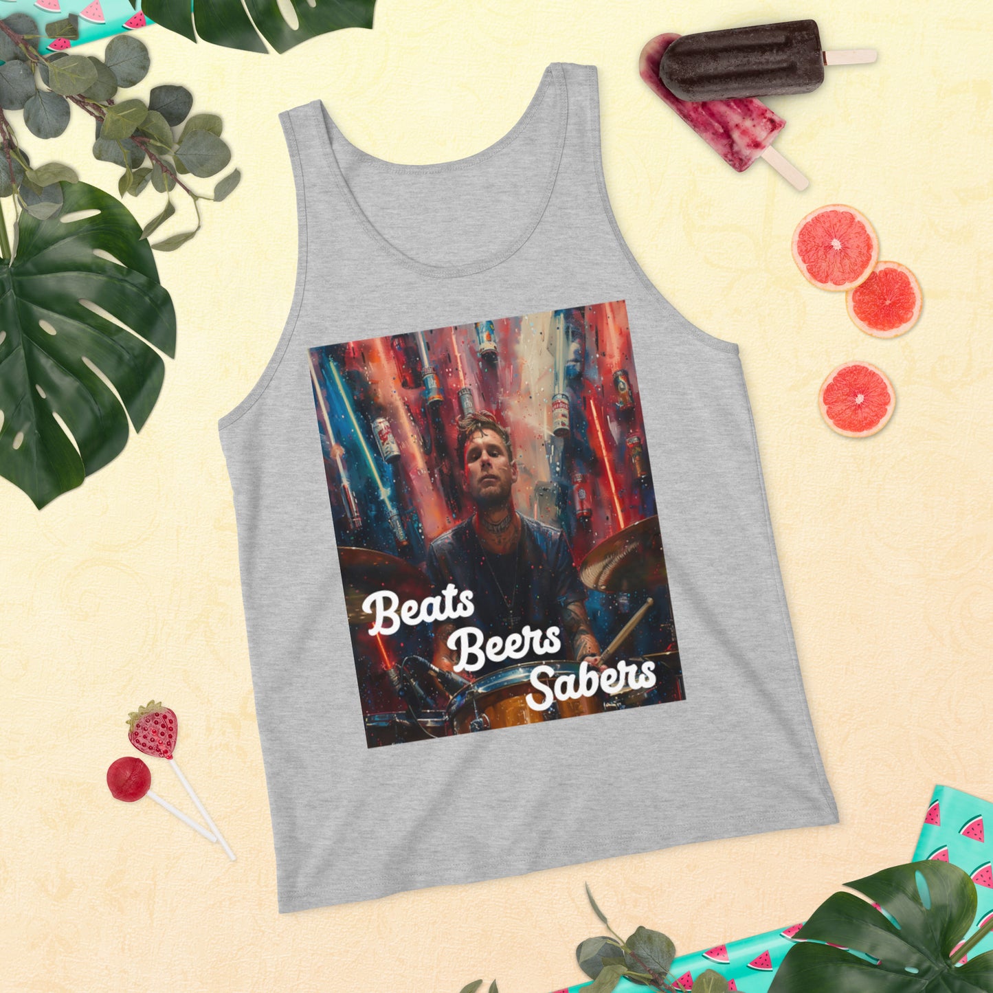 Beats Beers Sabers Tank