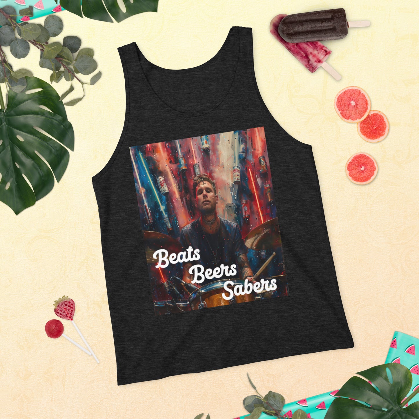 Beats Beers Sabers Tank