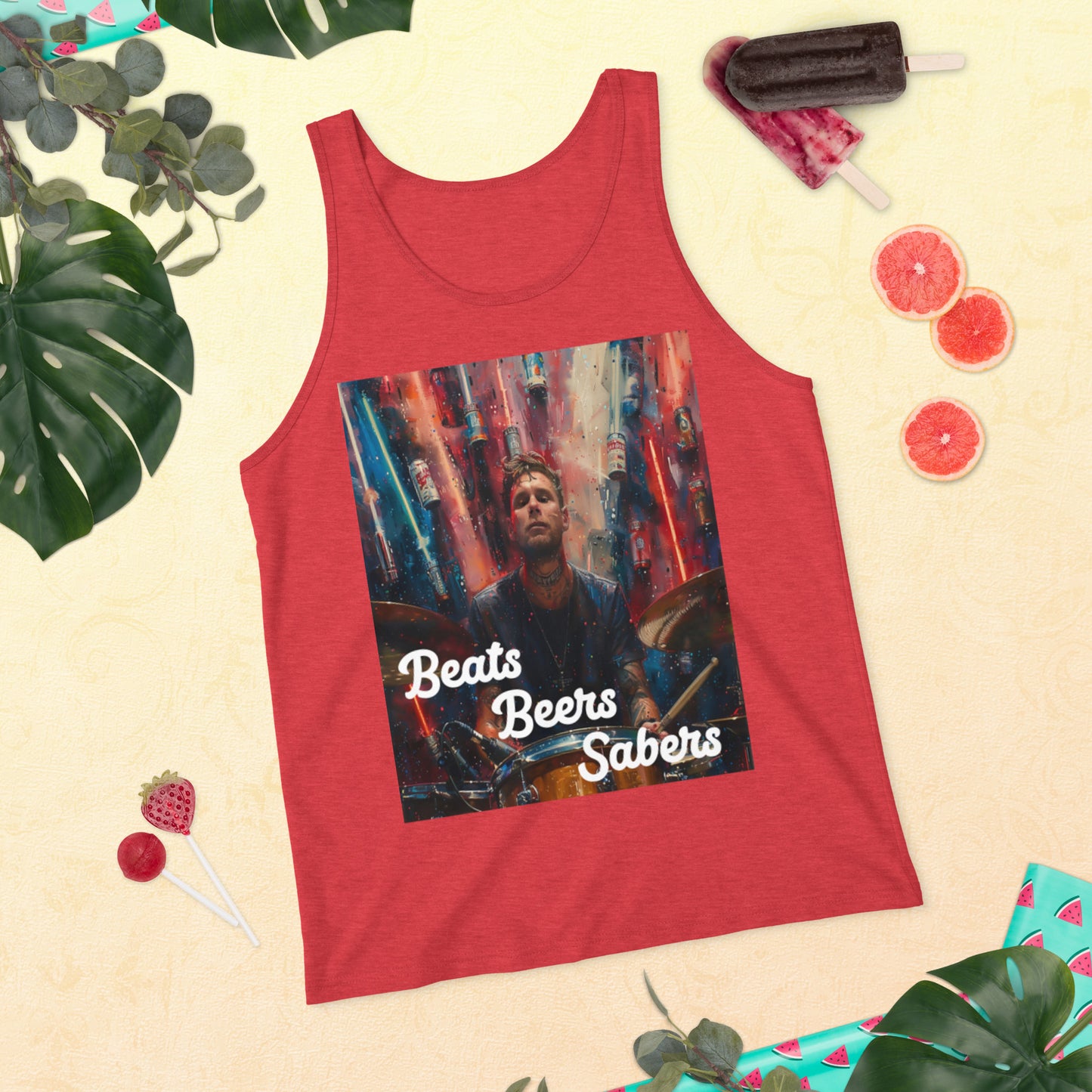 Beats Beers Sabers Tank